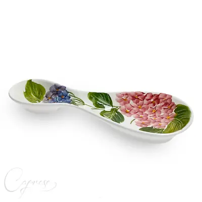 Buy Bassano Pottery- HYDRANGEA Spoonrest  Made/painted By Hand In Italy • 37.94£