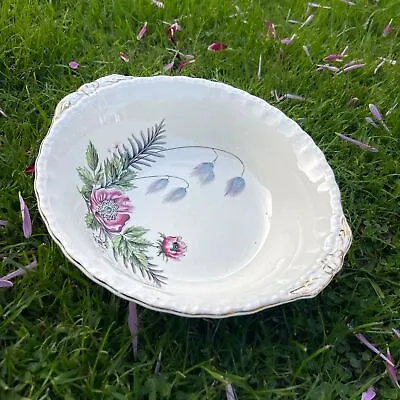 Buy Ceramic Cream Petal Grindley  Pottery Moorhedge Poppy Flower Dish Plate • 22.99£