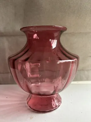Buy Beautiful Vintage Cranberry Glass Vase  • 10£