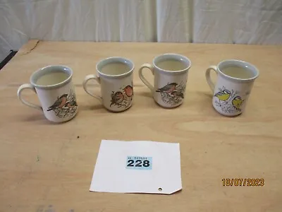 Buy Set Of 4 Staffordshire Tableware Mugs. Birds • 5£