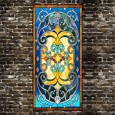 Buy Static Cling Frosted Stained Glass Window Door 3D Sticker Film  Decor • 6.71£