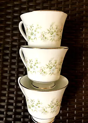 Buy Noritake  Savannah Platinum Rim  Replacement 3 Coffee Cups Only China From Japan • 17.74£