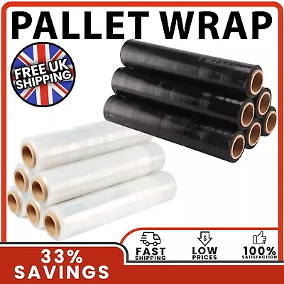 Buy New Strong Pallet Stretch Shrink Wrap Cast Parcel Packing Cling Film Long Wrap • 79.95£