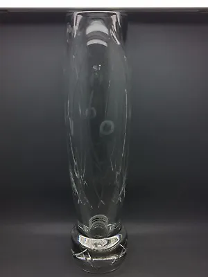 Buy  Finest 30cm RCD37 Crystal Glass Flower Vase By Royal Doulton - Etched To Base • 24.95£