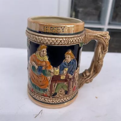 Buy Vintage Jersey Embossed Pottery Tankard Mug • 14.99£