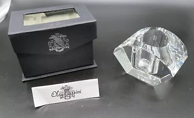 Buy VTG Oleg Cassini Lead Crystal Candle Votive Cut Lotus In Presentation Box • 24.11£