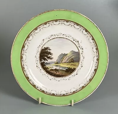 Buy Derby C1795-1800 Dessert Plate Landscapes. Antique English Porcelain Nr Matlock • 22£