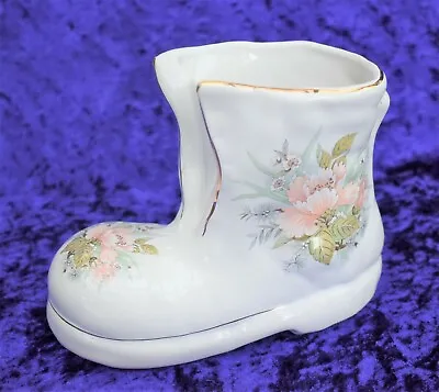 Buy Staffordshire Maryleigh Pottery Boot Shaped Ornament, Flower Or Posy Holder 7  • 6£