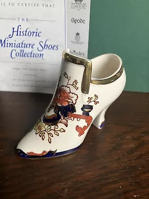 Buy Masons Ironstone Mandalay Compton & Woodhouse Floral Miniature China Shoe • 22£