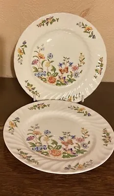 Buy Aynsley Fine Bone China Side Cake Plate In The Cottage Garden Pattern X 2 • 5.99£
