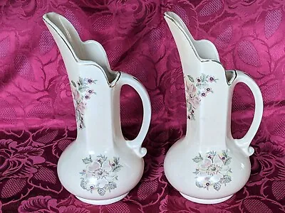 Buy Rare Vintage Maryleigh Pottery Blossom Time Jug Vases Mum Nan Grandma Birthday • 18.45£