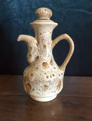 Buy Vintage Fosters Pottery Cornwall Brown Honeycomb Vinegar/oil Pot • 6£
