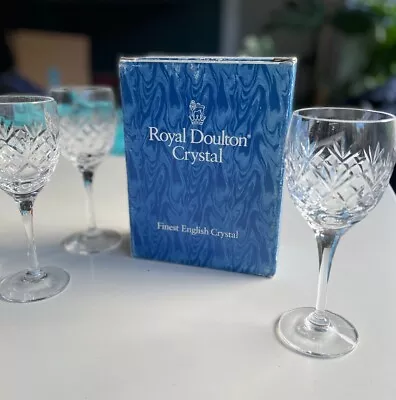 Buy Vintage Royal Fulton Crystal Wine Glasses. Set Of 6 • 50£