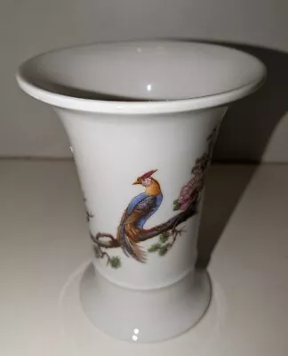 Buy Rare Vintage 1978 Villeroy & Boch Exotic Bird With Flowers 5  China Vase • 20£