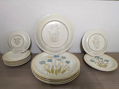 Buy Vintage Hearthside Garden Festival Set Of 14 Dinner Plates Highland Flowers  • 42.52£