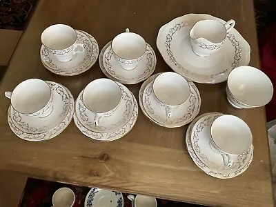 Buy Queen Anne Gold Design Bone China  Tea Set Of 21 Pieces • 35£