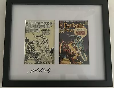 Buy Jack Kirby “Signed” Before & After Fantastic Four #55 Cover Art Pencils To Inks • 19.66£