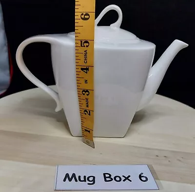 Buy PAUSA Dinnerware White Teapot - Great Condition [Mug Box 6] • 15£