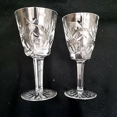 Buy 2 Assorted Waterford Crystal Ashling Wine Glasses Claret / White Wine • 21.99£