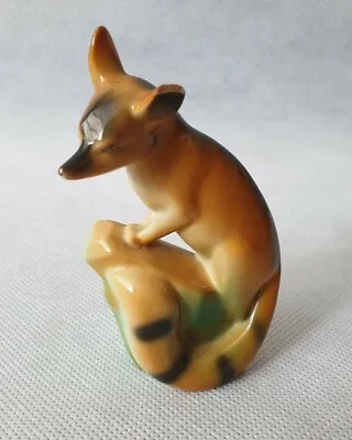 Buy Vintage Art Deco Style Ceramic Fox Figurine On Grass Verge Made In China 1950s • 12.99£