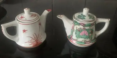Buy Two Antique SmallTea Pots  Lovely Design And Shape • 10£