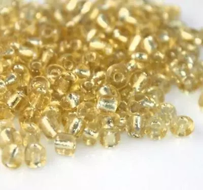 Buy 100g SILVER LINED GLASS SEED BEADS 11/0- 2mm 8/0- 3mm 6/0- 4mm 26 COLOUR CHOICE • 2.99£