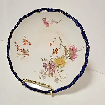 Buy Antique Booth Royal Semi-Porcelain Staffordshire England Floral Plate • 16.30£