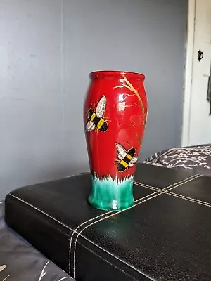 Buy Hand Painted Bumble Bee Garden Vase • 25£