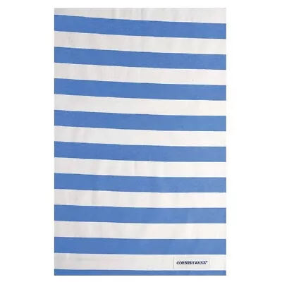 Buy 2x Cornishware 100% Cotton Blue Stripe Tea Towels • 22£