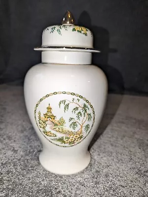 Buy Arthur Wood Lidded Temple Jar With Chinese Themed Pagoda Decoration 5873 • 14£