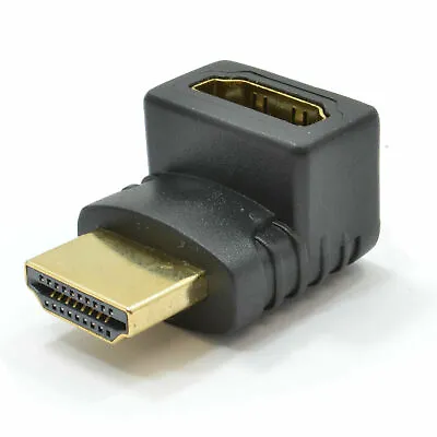 Buy Slimline HDMI Male To Female Right Angled Adapter 270 Degrees • 2.86£