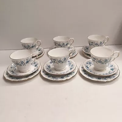 Buy Colclough Braganza 18 Piece Trio Tea Set Bone China Cups Saucers  • 65£