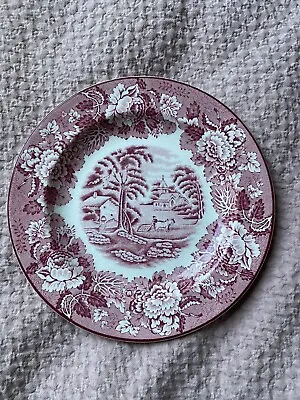 Buy Enoch Woods English Scenery Woods Ware Pink Plate • 8£