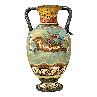 Buy Minoan Vase Pottery Painting Bull Leaping Ancient Greek Crete Ceramic Knossos • 85.16£