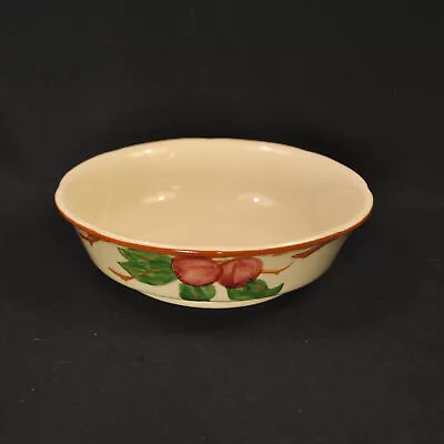 Buy Franciscan Apple Footed Vegetable Bowl 7 5/8  HP Red Green Brown USA 1958-1960 • 51.85£