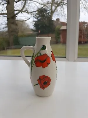 Buy W.Goebel Small Jug White With Poppies No.M102 1963 • 6£