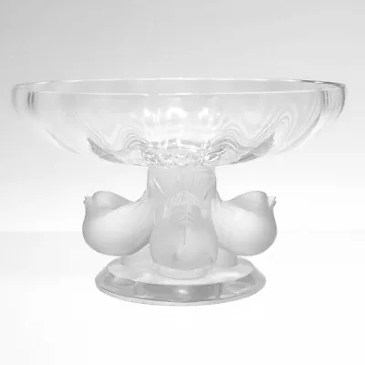 Buy Vintage Lalique Nogent Compote  Footed Sparrows  Bowl • 635.36£