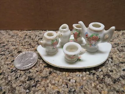 Buy Vintage 7-pc. CHILD'S Porcelain TEA SET Made In JAPAN - MINI MINIATURE • 4.54£