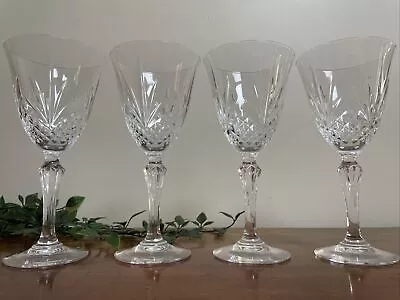 Buy Set Of 4 Cut Glass Wine Glasses • 24.95£