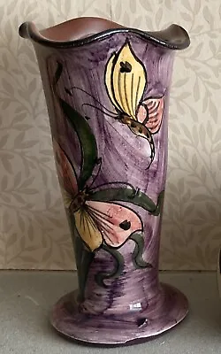 Buy Longpark Torquay Butterfly Pottery Vase • 12£