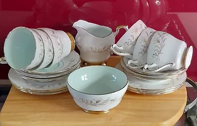 Buy Paragon Linnhe Bone China 6 Teacups, 6 Saucers, 6 Plates, Milk Jug & Sugar Bowl • 40£