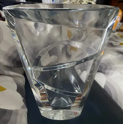 Buy Vintage Antique Baccarat Crystal Glass Vase Large Art Deco Moon Saturn Retired • 128£