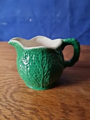 Buy Vintage Shorter & Son Hand Painted Jug Green Cabbage Leaves • 12£