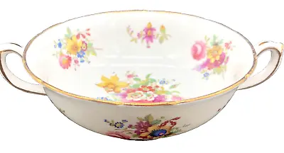 Buy Vintage Soup Bowl Hammersley & Co. Bone China Dresden Pattern England • 13.23£
