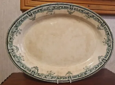 Buy Antique Upper Hanley Pottery Company Turkey Plate Serving Platter Plate - Fresco • 24£