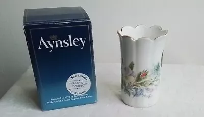 Buy Aynsley  Wild Tudor  Fine Bone China Mayfair Flower Vase 3.5  In Original Box  • 10£
