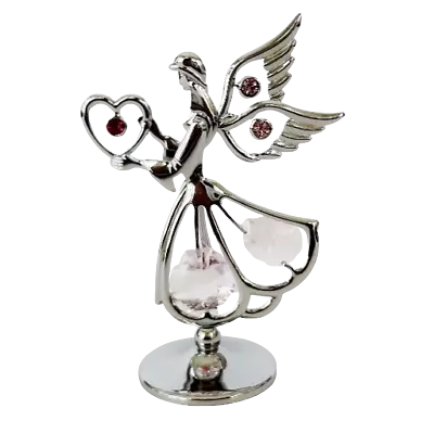 Buy Crystocraft Love Heart Angel Crystal Ornament With Swarovski Elements Gift Boxed • 17.99£