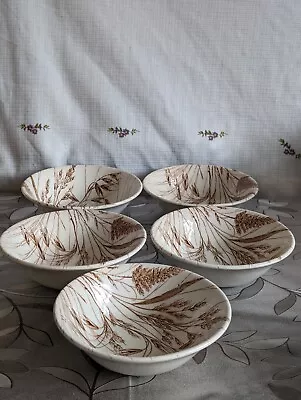 Buy English Ironstone Tableware Ltd Staffordshire Hand Engraved Wheat Cereal Bowls • 2.10£