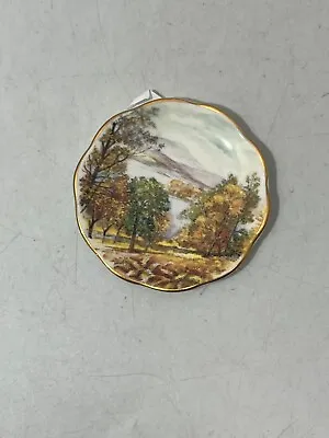 Buy Fenton China Company Bone China Miniature Plate Autumn Woods Deco Small 3  #RA • 2.99£