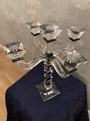 Buy Crystal Glass Candleabra By Galway Living • 45£